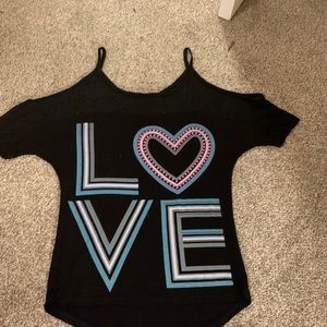 Teenbell cold shoulder top